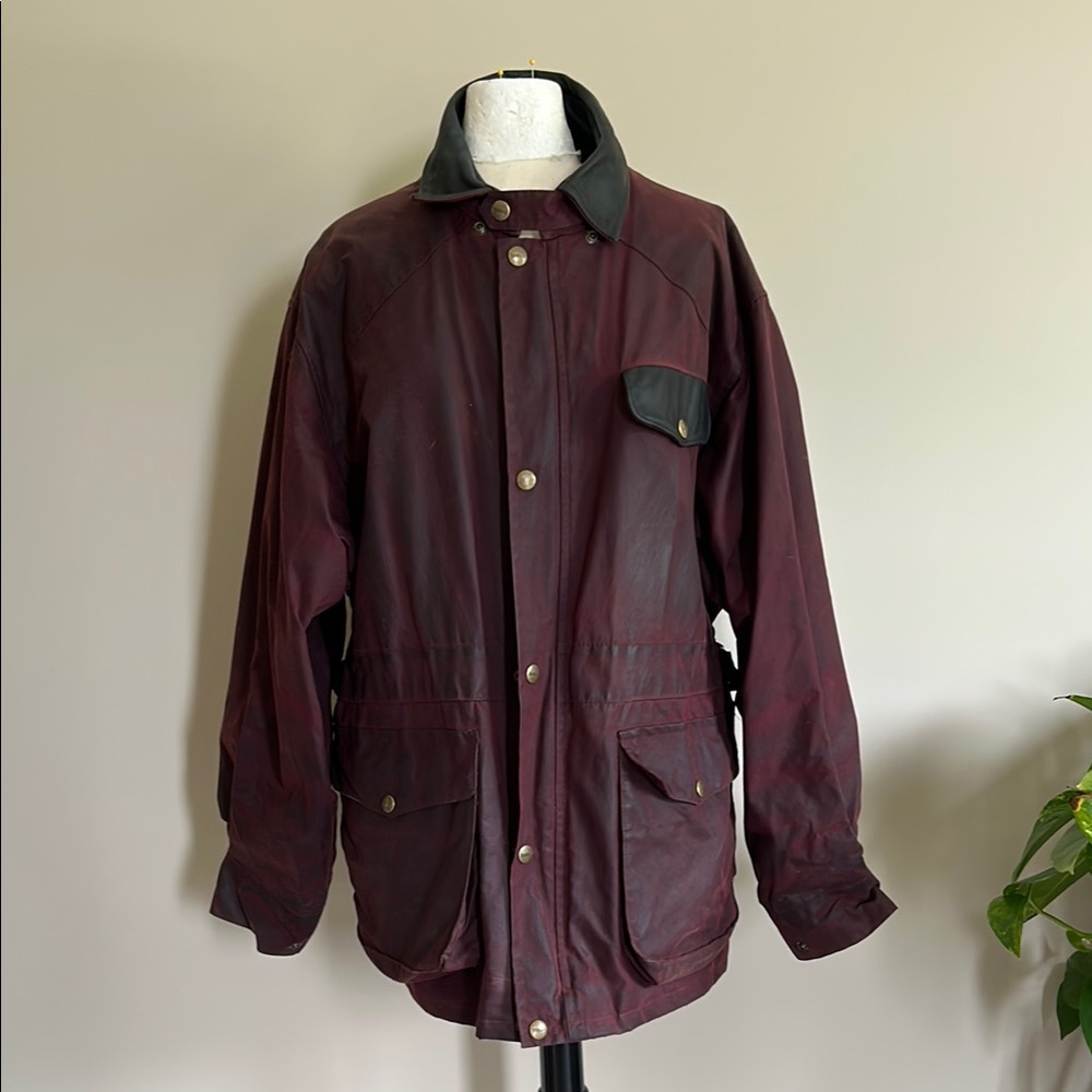 Vintage Butgundy Koolah Raincoat